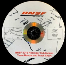 Burlington Northern Santa Fe Hettinger Sub Team Manual - PDF Pages on DVD