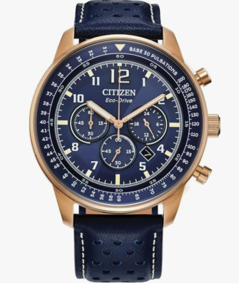 Citizen - CA4503-00L - Men's Eco-Drive Chronograph Rose Gold Watch