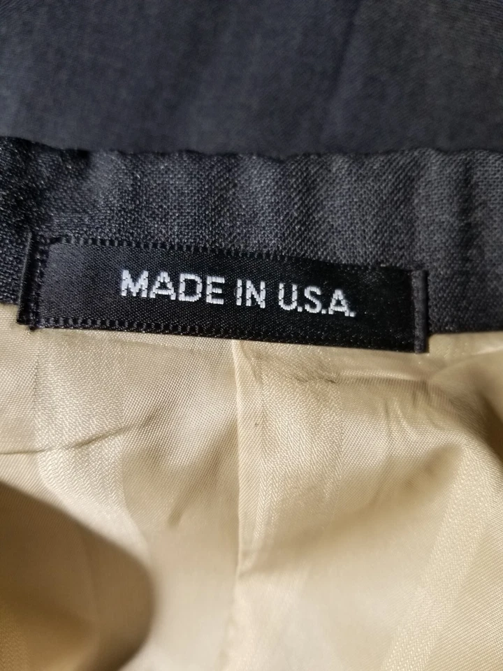 58R Vintage Ralph Lauren Chaps Peak Lapel Frock Blazer Tail Coat Grey Jacket Men - Image 4 of 4