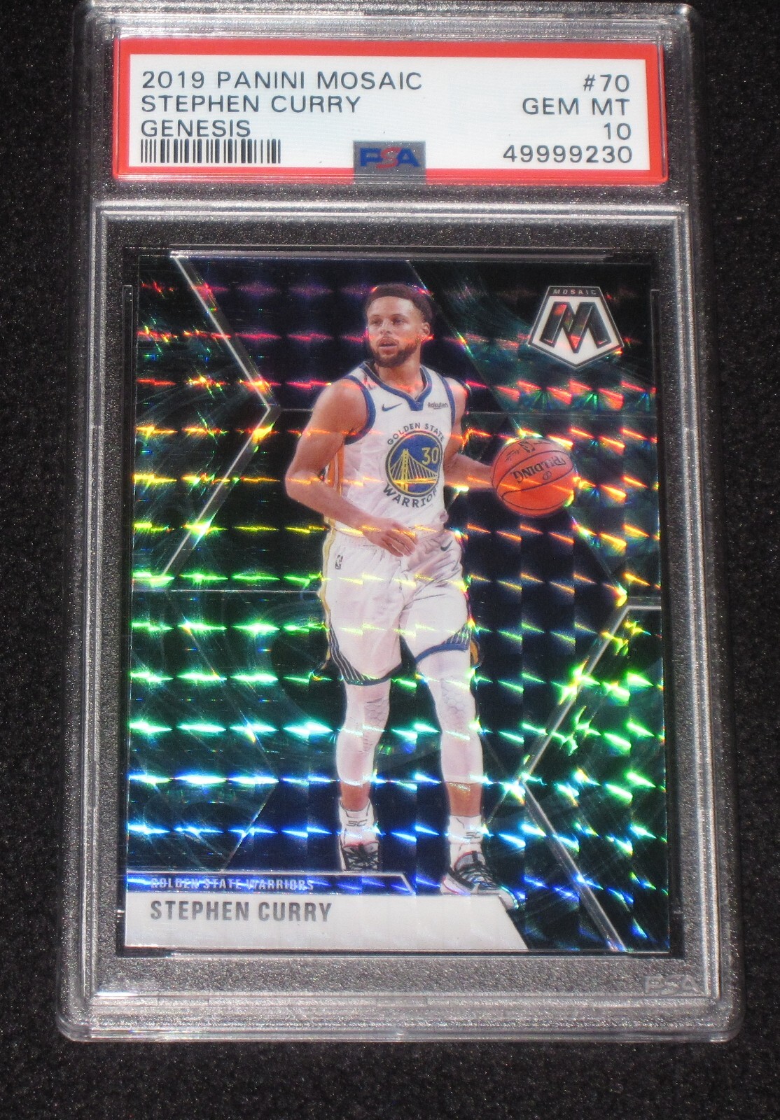 Stephen Curry 2019 Mosaic #70 Genesis /(SSP) Price Guide - Sports