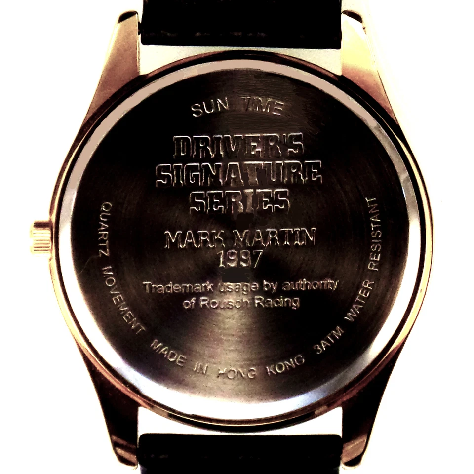 Mark Martin #6 Valvoline Sun Time 收藏手表 17 岁/全新! 未穿99美元 — 第 3/4 张图片