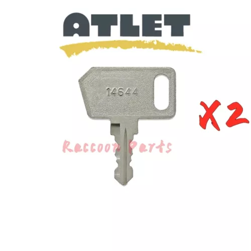 2pcs Atlet Forklift Ignition keys 01439