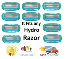 10 Schick Hydro Silk 5 Sensitive Razor Blades Women Refill Cartridges Shaver 4 8