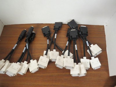 9 NEW GENUINE DELL 0H9361 DMS-59 (M) to DUAL DVI-D (F) Y SPLITTER ADAPTER CABLE