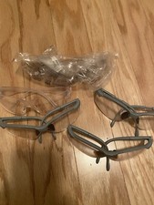 5 przezroczystych gogli laboratoryjnych zestaw świetny stan klinika naukowa szpital laboratorium