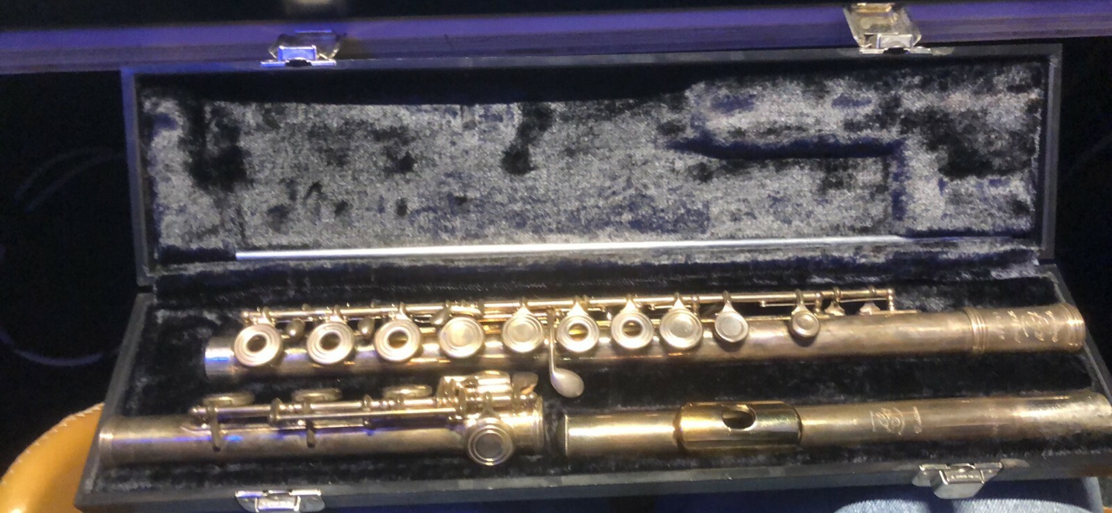 Solid Silver Gemeinhardt Flute with Gold Plated Lip Plate eBay