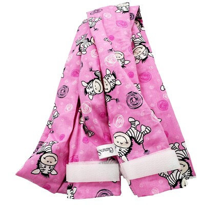Baumwolle 2m CPAP SCHLAUCH ABDECKUNG Schlafapnoe Supersoft besondere Bedürfnisse Rosa Zebra