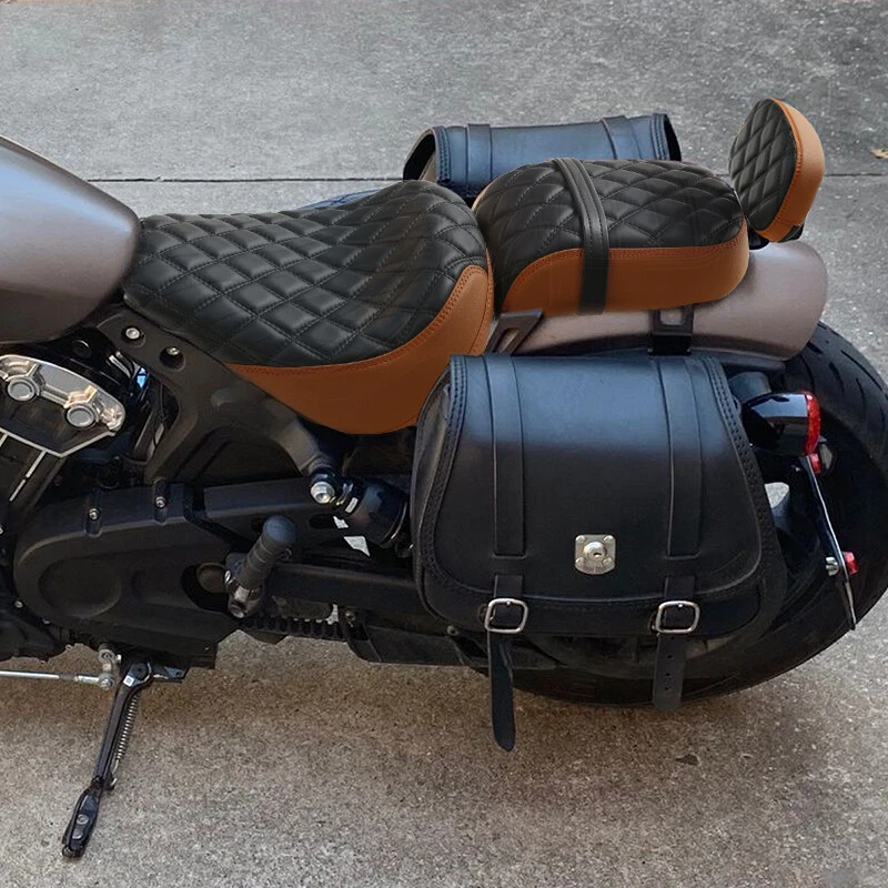 Almohadilla de respaldo de asiento de conductor pasajero apta para Indian 2020-2023 Scout Bobber Sixty Foto 2 de 4