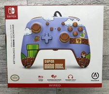 Super Mario Brothers Nintendo Switch Enhanced Wired Controller NEW