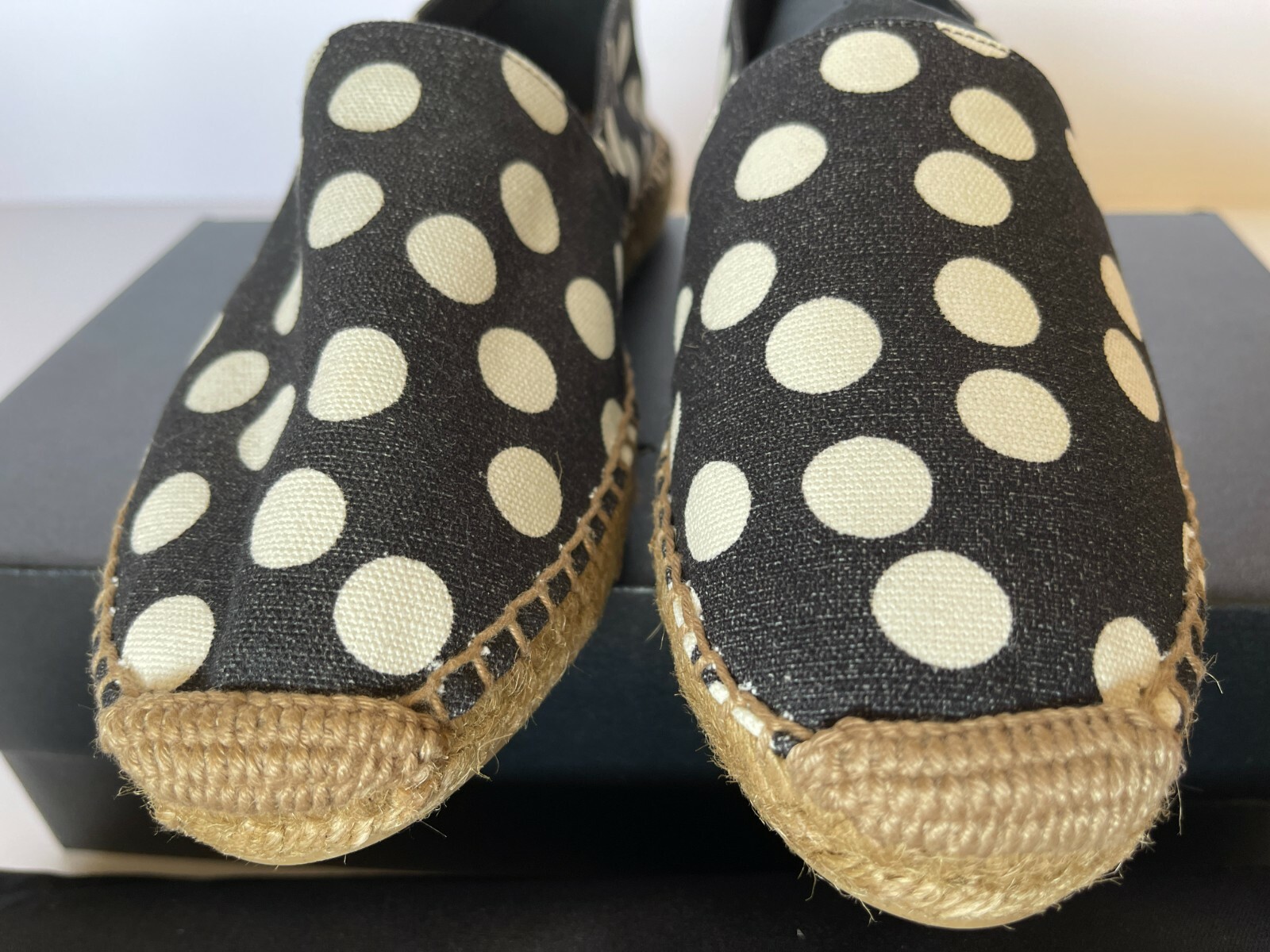 Ballerine espadrillas SAINT LAURENT YSL logo stampa leopardata Eur 37 5 US 7 5