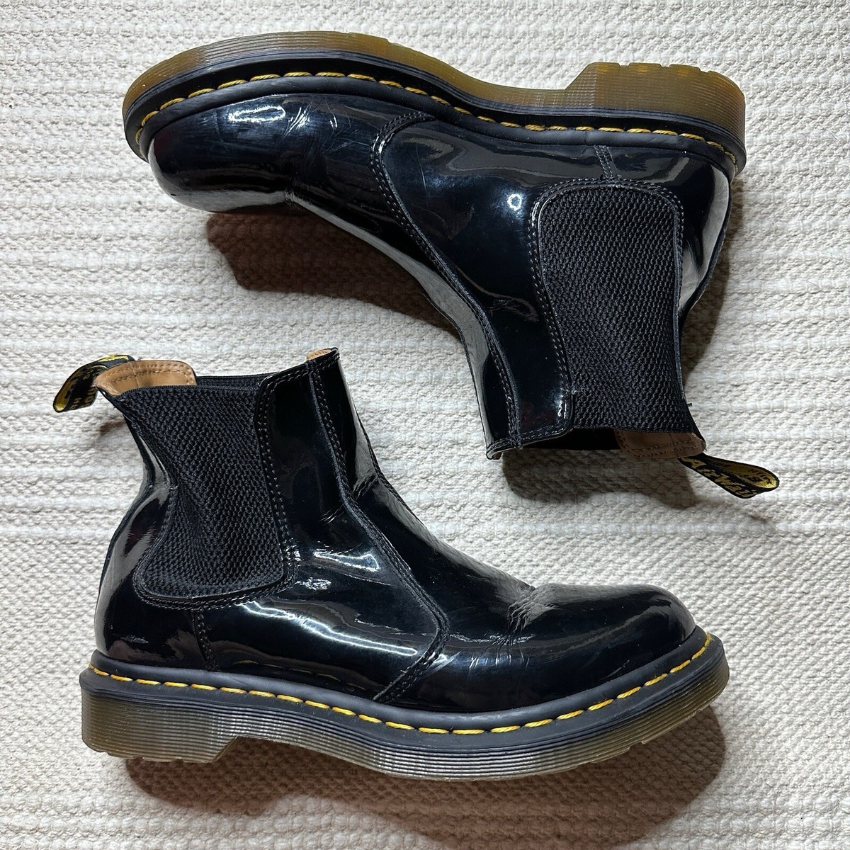 Patent Chelsea Dr Martens 2976 Black Patent Dr Martens 2976