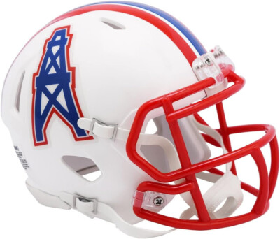 NFL Houston Oilers Throwback Speed 1981-98 Mini Helm Riddell 095855636238