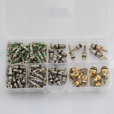 134 x Valve Core Kit Air Conditioning Service A/C Sealing Kit Hose Fittings