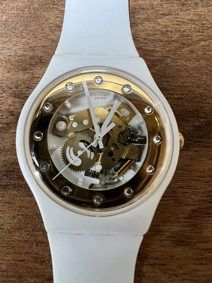 Swatch Watch SUNRAY GLAM SUOZ148 41mm 2012 Working Good Condition