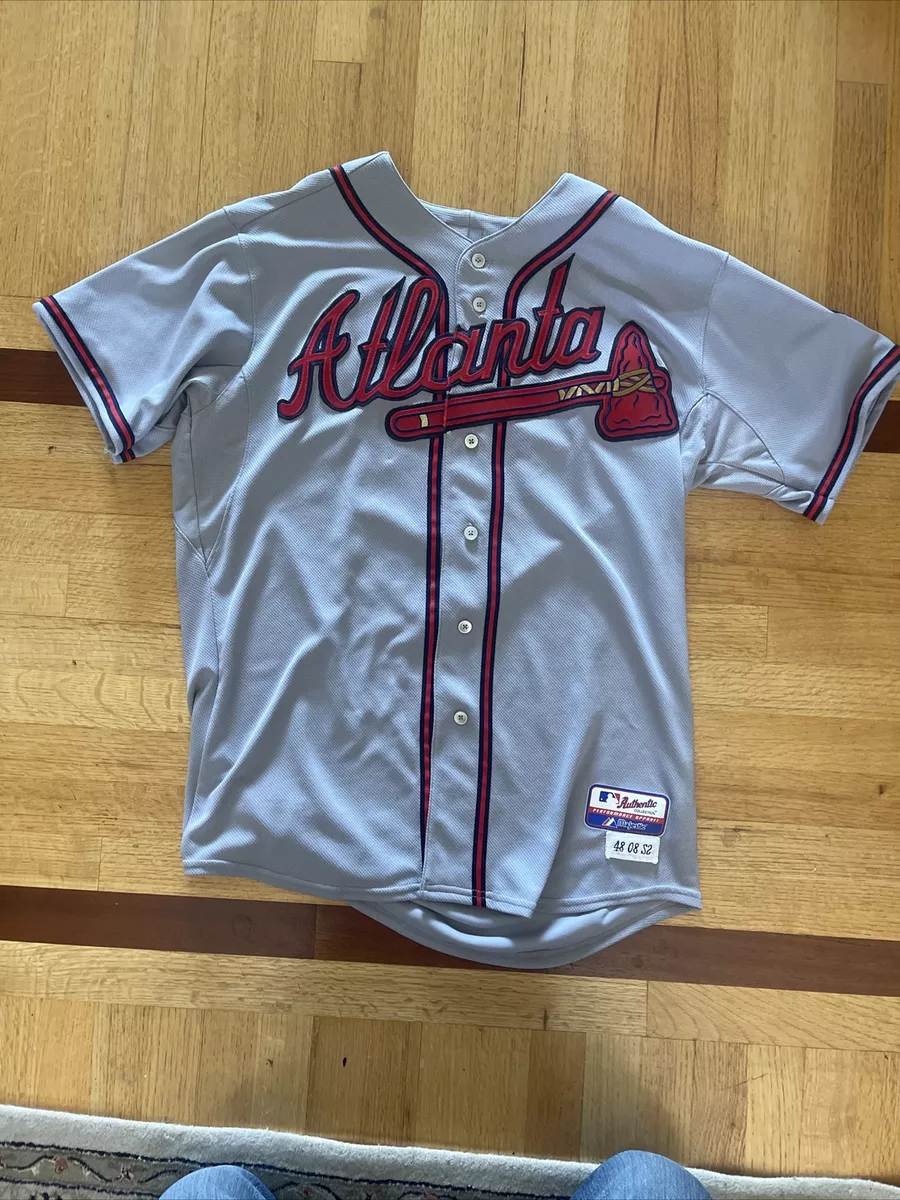 2008 Atlanta Braves Javy Lopez Signed Game Worn Away Jersey By Majestic 8