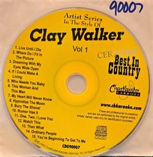 90007 CLAY WALKER CHARTBUSTER KARAOKE CDG LOT VA