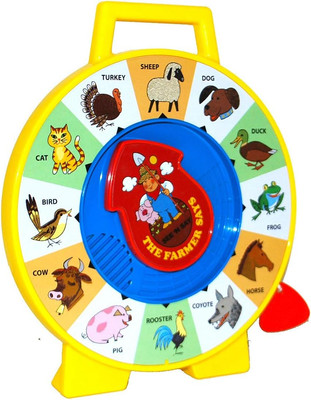 Basic Fun Fisher Price Classics - Farmer Says See 'N Say - Vintage Learning Toy