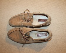 Ralph Lauren Made in USA Shearling Lined Suede Rubber Sole Outdoor Shoes 13