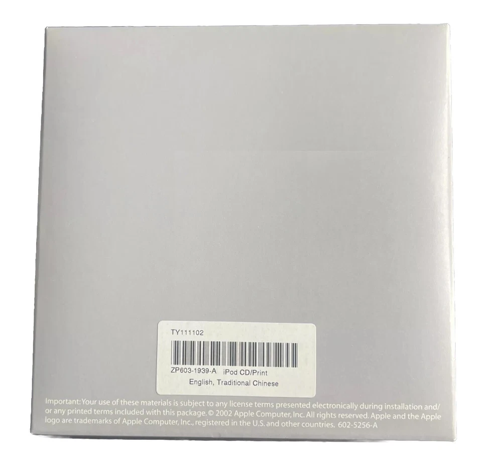 Vintage Apple iPod CD 2002 ZP603-1939-A Rare Brand New Software Kit - Image 2 of 3