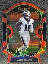 2020 Select Jalen Reagor RC Rookie Card #68 Concourse Red Prizm Die-Cut. rookie card picture