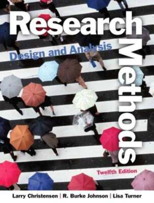 Research Methods, Design, and Analysis by Larry Christensen: Used