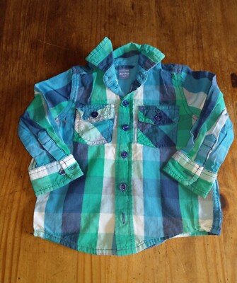 Baby Langarm-Hemd / Karohemd Gr. 80