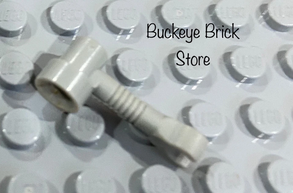 Lego Light GRAY BAR 1x3 With Clip And Stud Receptacle (Arm Robot ) 5571 - Image 2 of 3