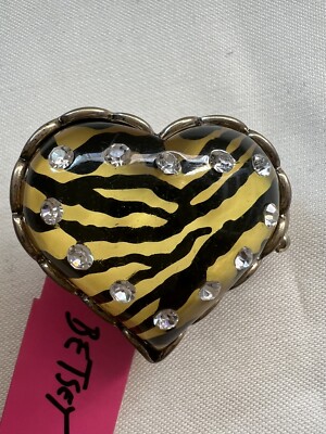 Betsey Johnson Jungle Fever Zebra Ring Rare - 11