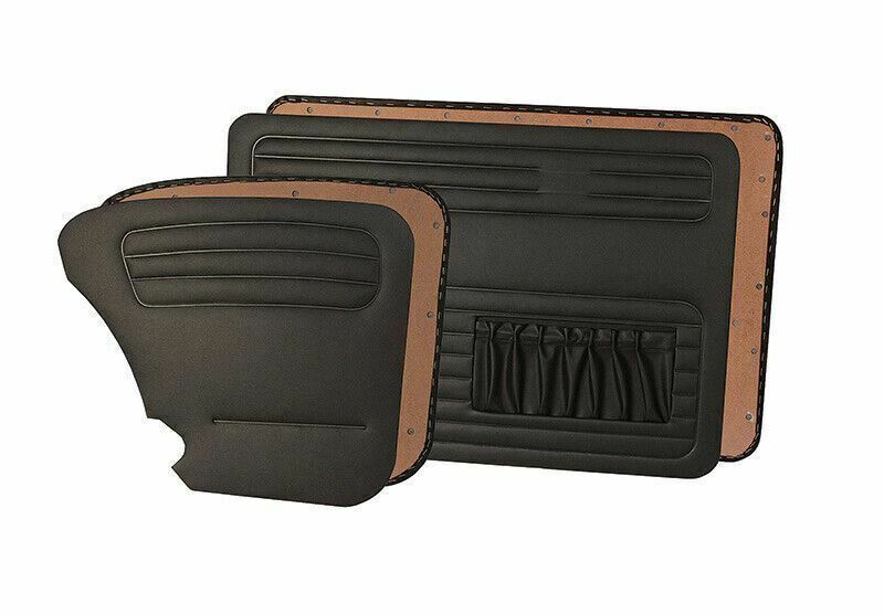 VW Beetle 1968 on Just Kampers Black Interior Door Card Panels inc 1302 1303