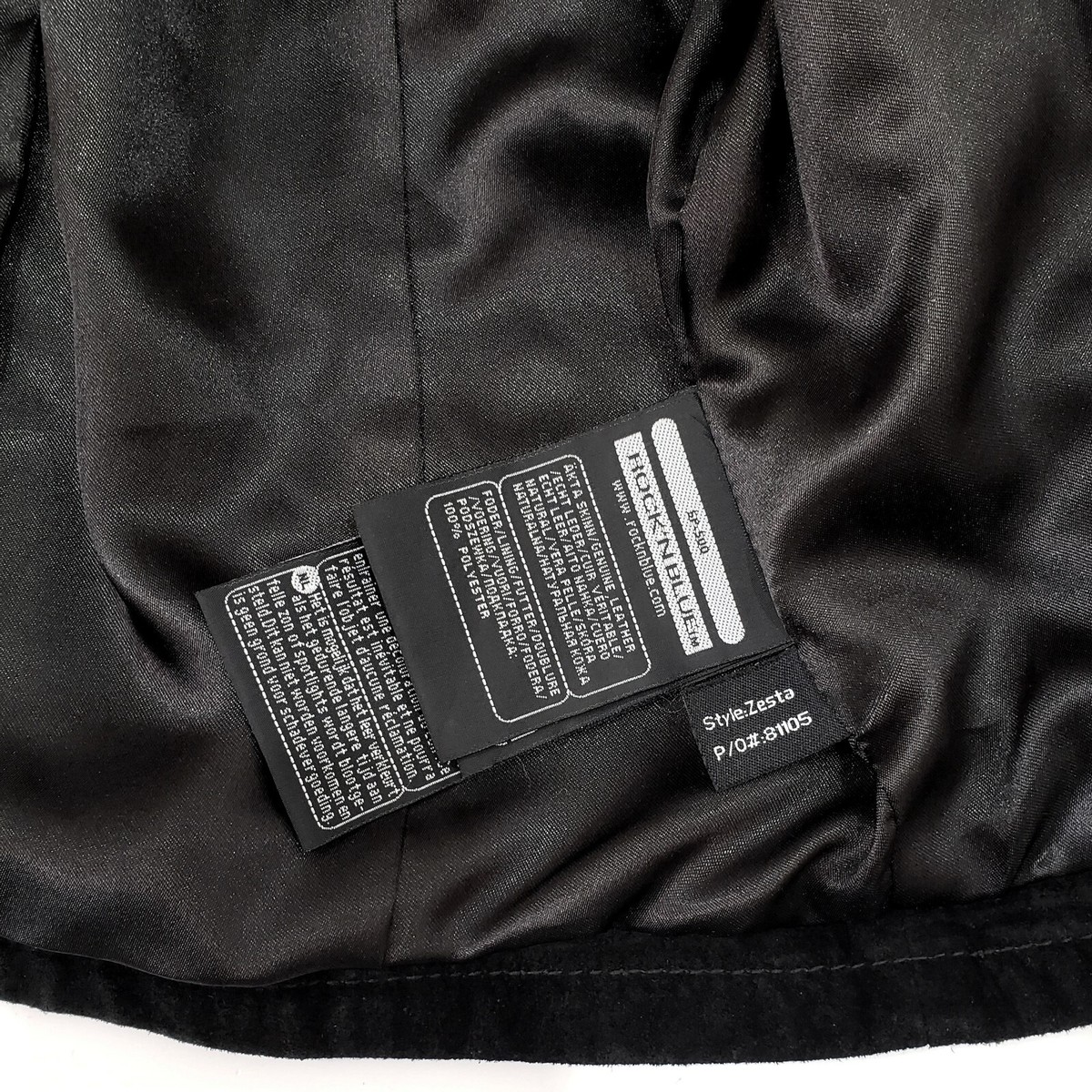トップス pppp ROCK'N BLUE SAKI ZESTA Suede Leather Biker Moto Jacket Zip Detail