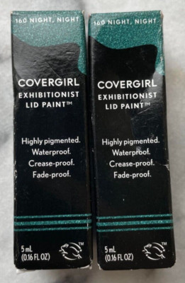 Covergirl Exhibitionist Lid Paint 160 Night Night Lot of 2