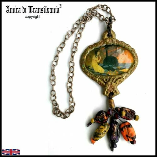 Ceramic Round Costume Necklaces & Pendants