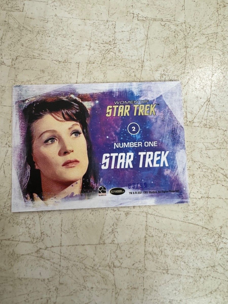 NUMBER ONE (Majel Barrett) Women of Star Trek Art Images BLUE