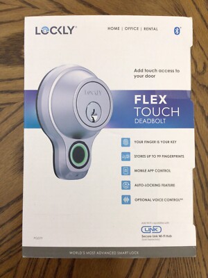 Lockly Flex Touch Deadbolt PGD7Y 3D Biometric Fingerprint Sensor New Sealed Box