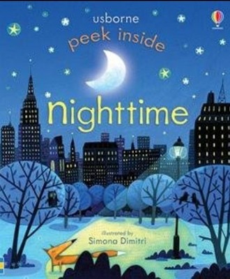 Peek Inside Nighttime - Board book - Usborne New