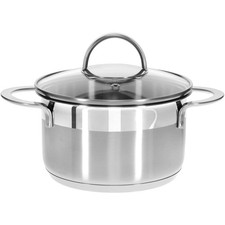 GRÄWE Kochtopf Edelstahl Serie Pro-Line, mit Glasdeckel