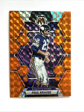 2023 MOSAIC ORANGE MOSAIC PRIZM #154 PAUL KRAUSE /199 MINNESOTA VIKINGS