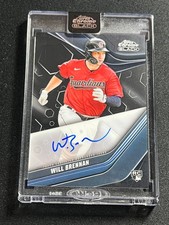 2023 Topps CHROME BLACK WILL BRENNAN AUTO GUARDIANS RC CBA-WB ENCASED