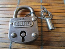 Lucchetto, castello, con chiave, antico, vecchio, funzionante