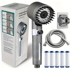 High Pressure Shower Head Filter Handheld Turbo Spray Multi Mode Bathroom