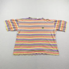 Vintage OP Shirt Mens Medium Stripes Ocean Pacific Surf Skate Made USA 80s Tee