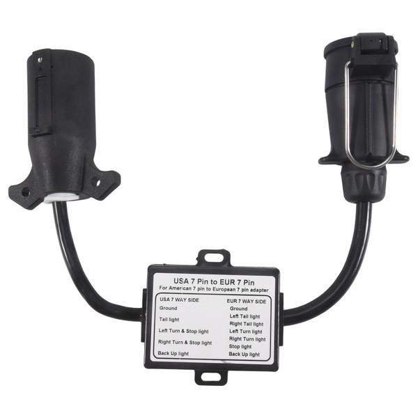 AnhäNger-Licht-Stecker, Usa Auf Eu, 7-Wege-Steckdosen-Stecker-Adapter, Fahr7486-image