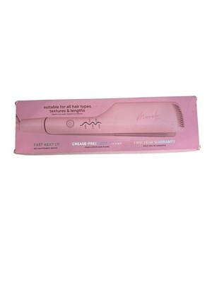 Mermaid Hair Double Waver 25mm Mini Pink Hair Crimper Iron Open Box