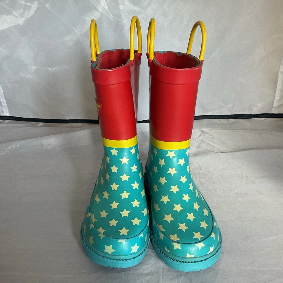 DC Comics Niñas Mujer Maravilla Botas de Lluvia Niños Talla 11-I2 Foto 2 de 4