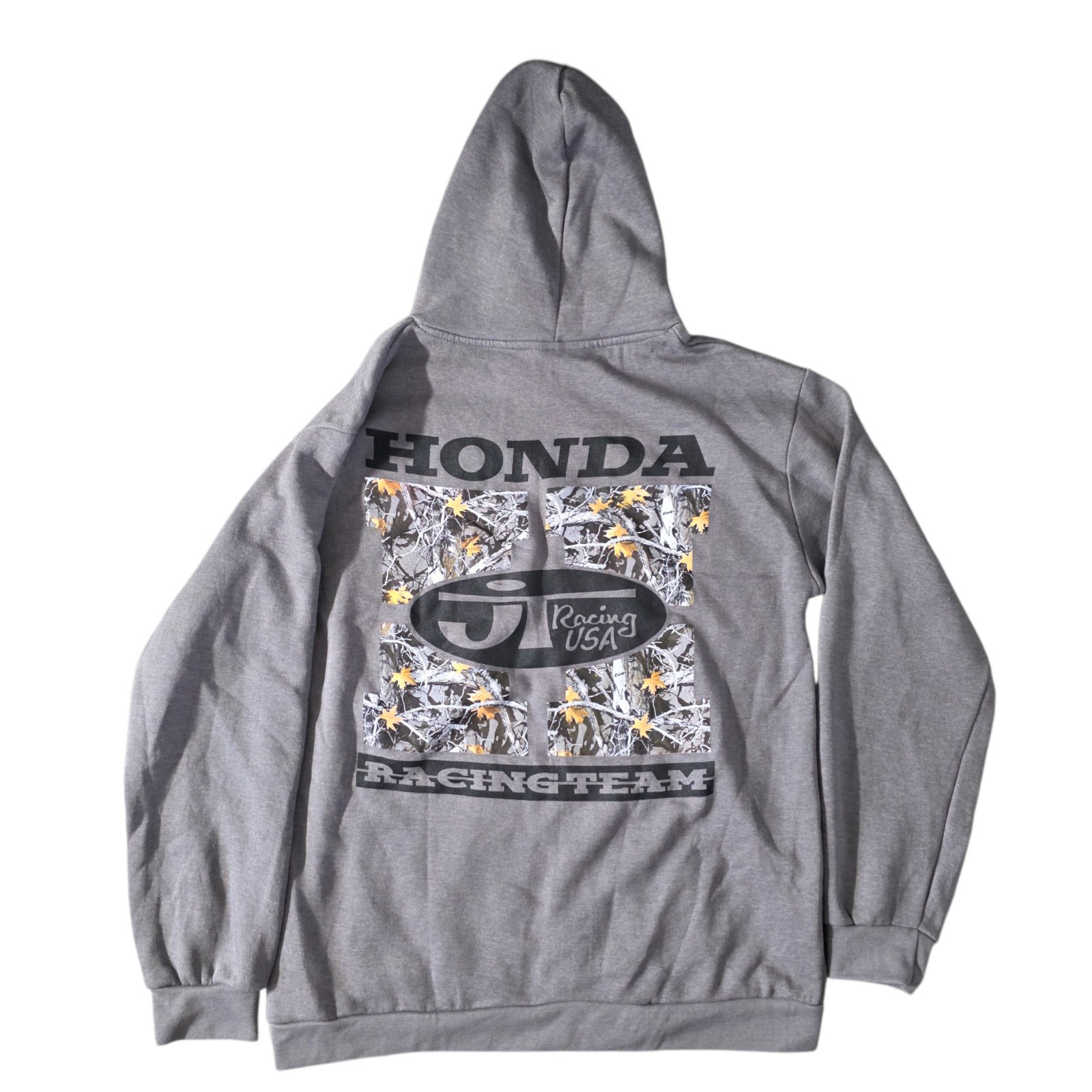 Honda Racing Team Hoodie XL Gray JT Racing USA Pullover Hooded Sweatshirt