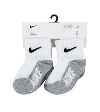 Baby  Toddler Nike Ankle Socks 6 Pack White Grey / Nike Sign 2T-4T