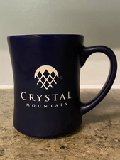 Crystal Mountain Blue Coffee Tea Mug Cup