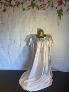 VTG ST MICHAEL BEAUTIFUL PINK SATIN NIGHTDRESS SIZE 16/18