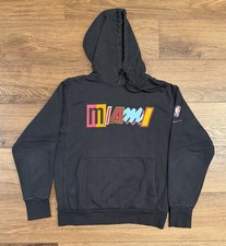Men  s Nike Size Small Miami Heat Black Hoodie Sweatshirt
