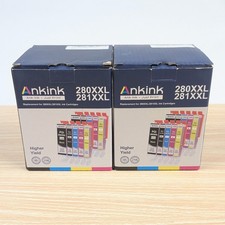 NEW 2-Pack PGI-280 PGI280 XXL CLI-281 XXL Ink for Canon PIXMA TR TS Series
